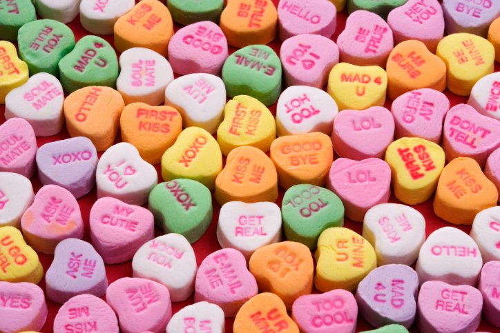 Valentine's Day candy hearts