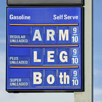 Fuel costs at the pump